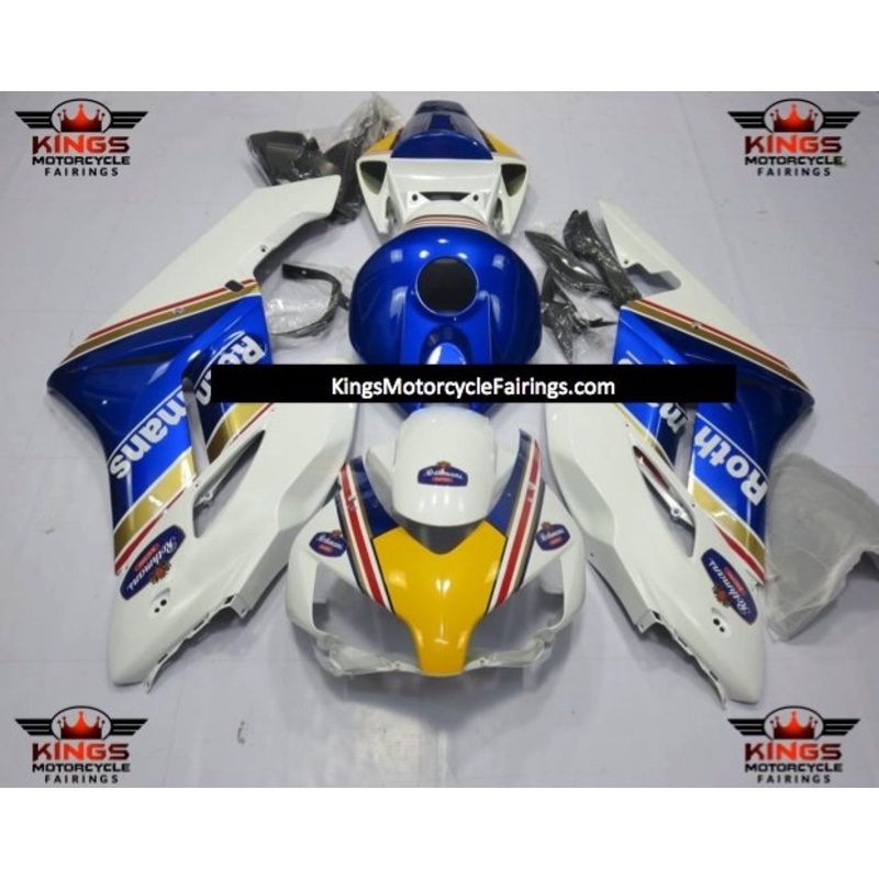 Honda CBR1000RR (2004-2005) White, Blue & Yellow Rothmans Fairings No Seat Cowl No Bolt Kit No Tank
