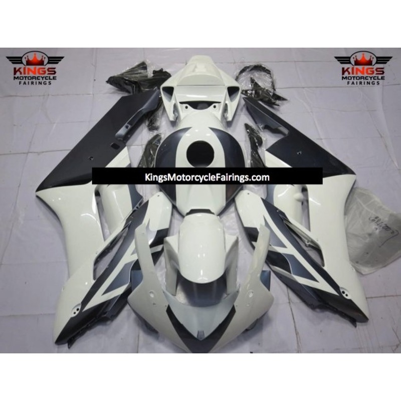 Honda CBR1000RR (2004-2005) White & Gray Fairings No Seat Cowl No Bolt Kit No Tank