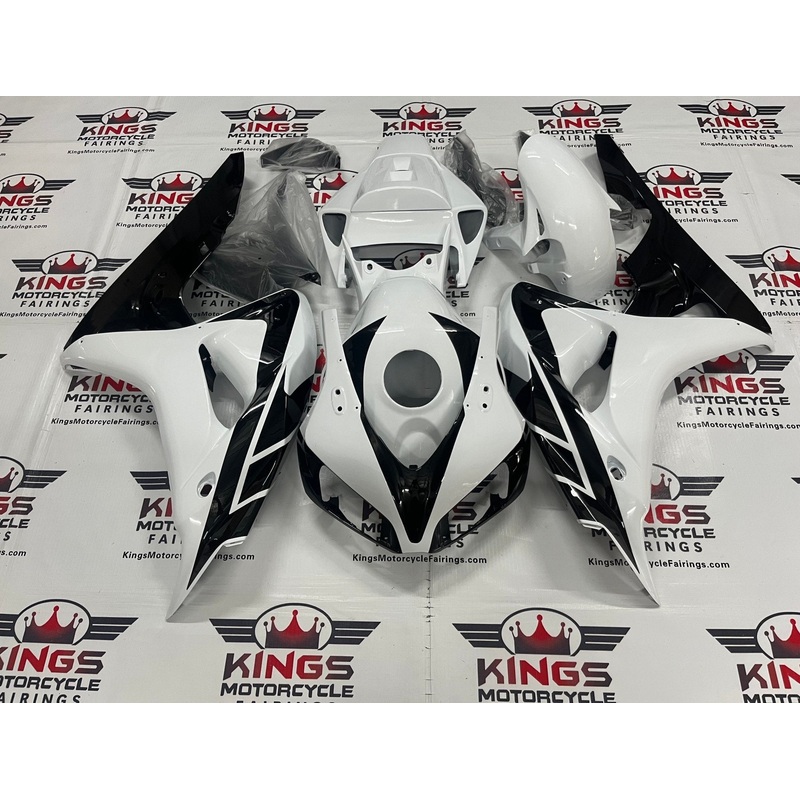 Honda CBR1000RR (2006-2007) Black & White Fairings No Seat Cowl No Bolt Kit No Tank