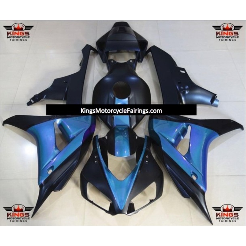 Honda CBR1000RR (2006-2007) Light Blue & Matte Black Fairings No Seat Cowl No Bolt Kit No Tank