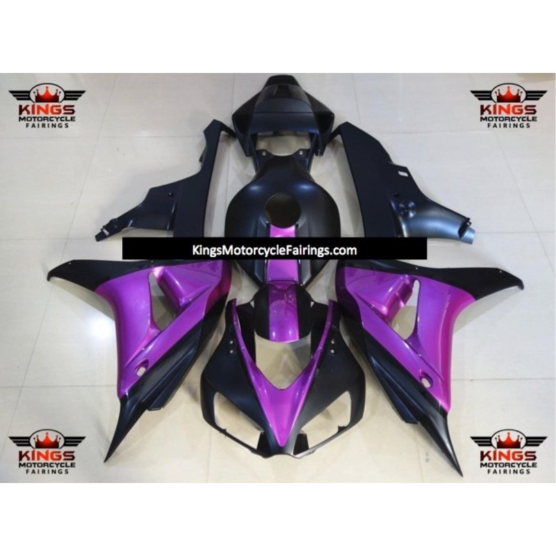 Honda CBR1000RR (2006-2007) Matte Black & Purple Fairings No Seat Cowl No Bolt Kit No Tank
