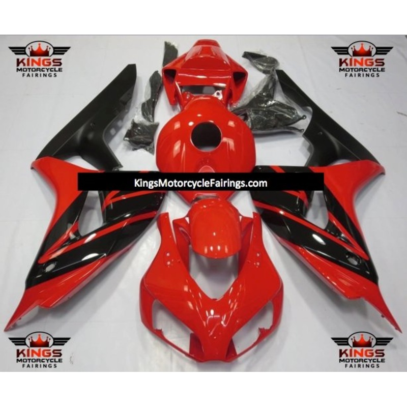 Honda CBR1000RR (2006-2007) Red, Black & Matte Black Fairings No Seat Cowl No Bolt Kit No Tank