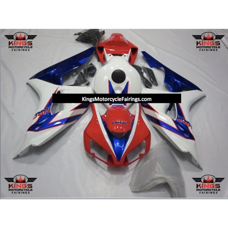 Honda CBR1000RR (2006-2007) Red, White & Blue HRC Fairings No Seat Cowl No Bolt Kit No Tank