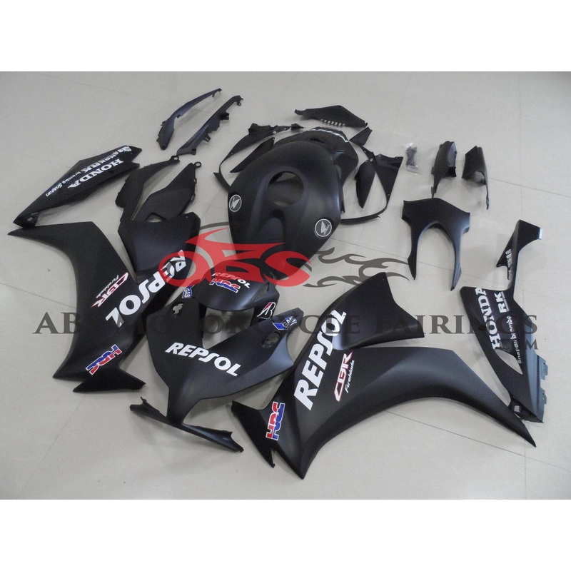 Honda CBR1000RR (2012-2016) Matte Black Repsol Fairings No Seat Cowl No Bolt Kit No Tank