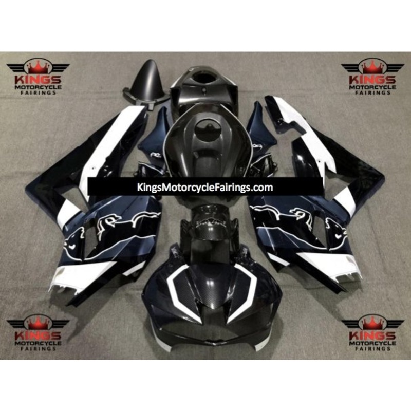Honda CBR600RR (2013-2023) Dark Gray, Blue, Black, White Bull Fairings No Seat Cowl No Bolt Kit No Tank