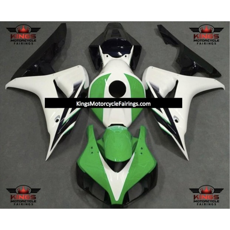 Honda CBR1000RR (2006-2007) Green, White & Black Fairings No Seat Cowl No Bolt Kit No Tank