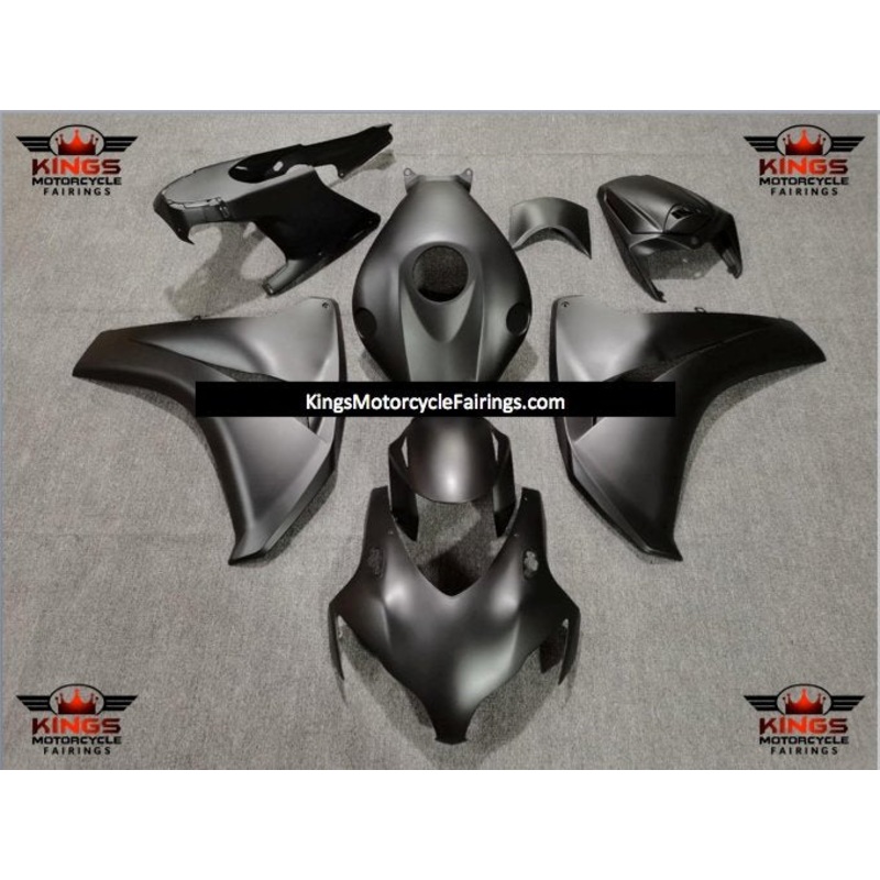 Honda CBR1000RR (2008-2011) All Matte Black Fairings No Seat Cowl No Bolt Kit No Tank