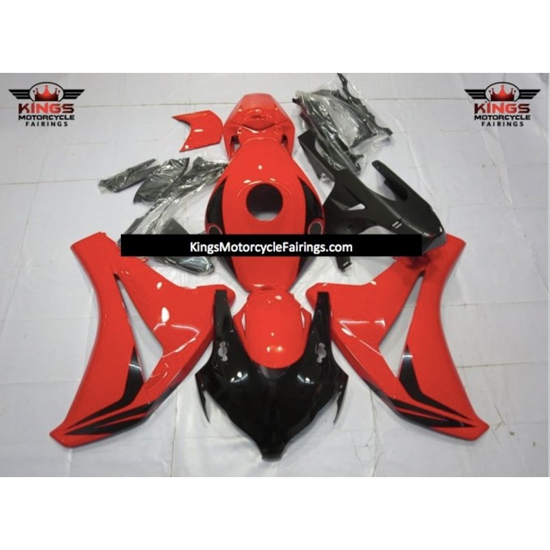 Honda CBR1000RR (2008-2011) Black & Red Fairings No Seat Cowl No Bolt Kit No Tank