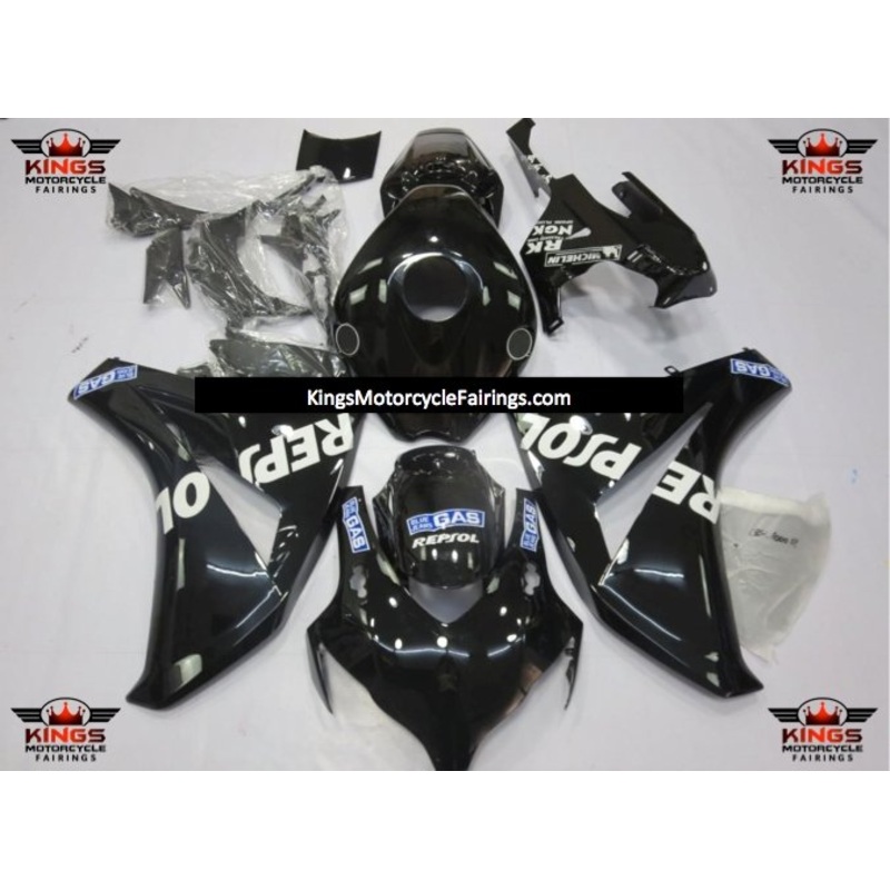 Honda CBR1000RR (2008-2011) Black Repsol Fairings No Seat Cowl No Bolt Kit No Tank