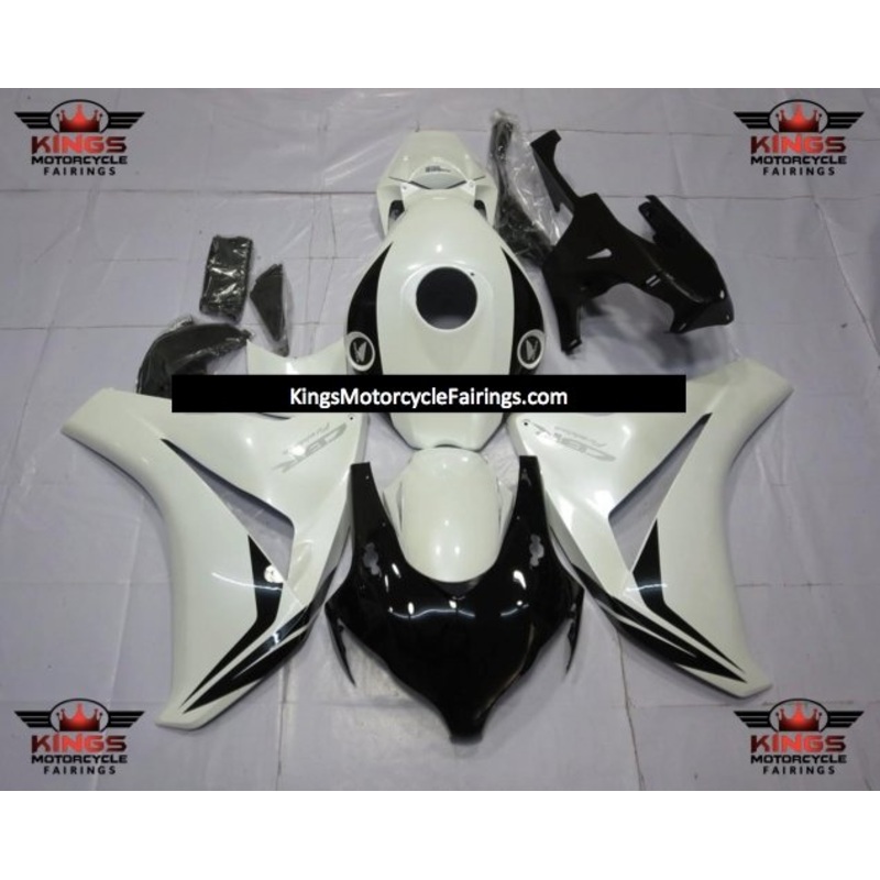Honda CBR1000RR (2008-2011) Black & White Fairings No Seat Cowl No Bolt Kit No Tank