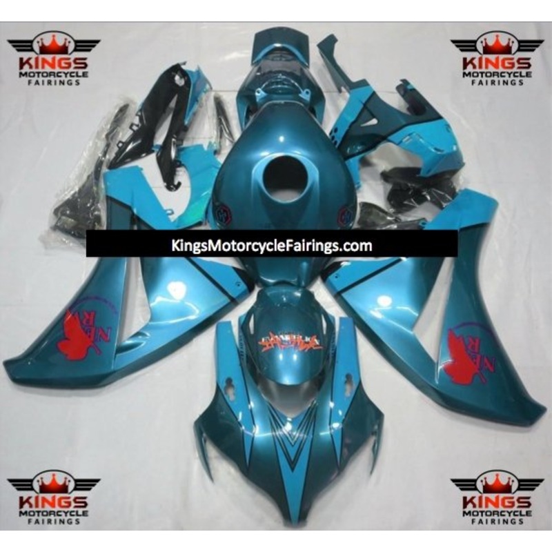 Honda CBR1000RR (2008-2011) Blue, Light Blue and Red Fairings No Seat Cowl No Bolt Kit No Tank