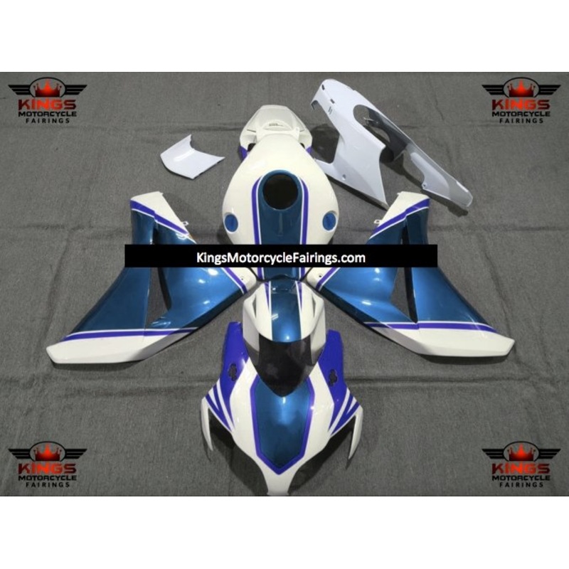 Honda CBR1000RR (2008-2011) Blue & White Fairings No Seat Cowl No Bolt Kit No Tank