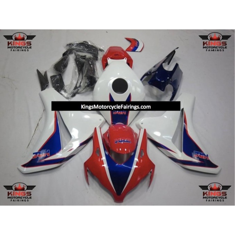 Honda CBR1000RR (2008-2011) Blue, White, Red & Black HRC Fairings No Seat Cowl No Bolt Kit No Tank