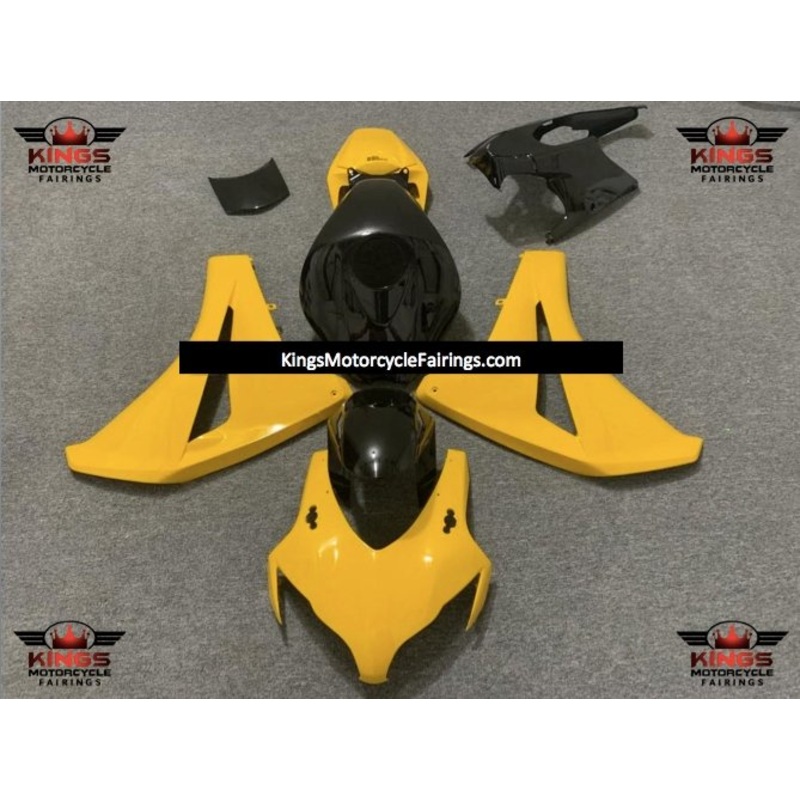 Honda CBR1000RR (2008-2011) Dark Yellow & Black Fairings No Seat Cowl No Bolt Kit No Tank