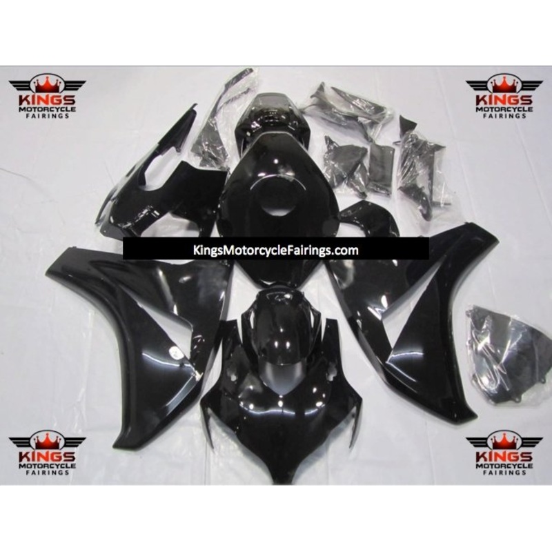 Honda CBR1000RR (2008-2011) Gloss Black Fairings No Seat Cowl No Bolt Kit No Tank
