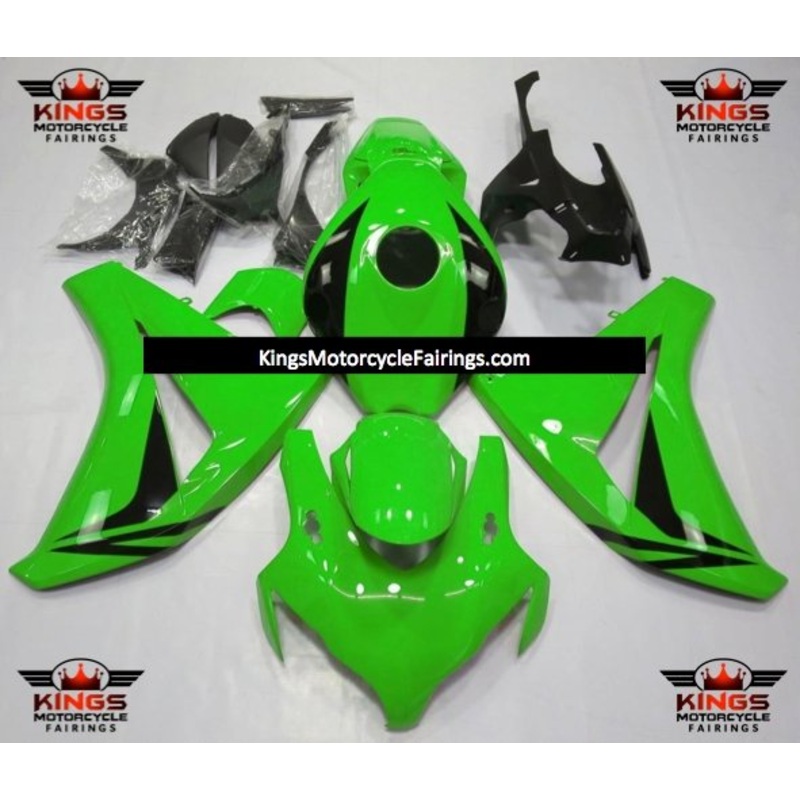 Honda CBR1000RR (2008-2011) Green & Black Fairings No Seat Cowl No Bolt Kit No Tank