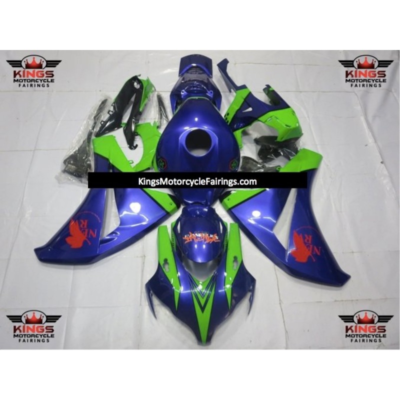 Honda CBR1000RR (2008-2011) Green, Blue & Red Fairings No Seat Cowl No Bolt Kit No Tank
