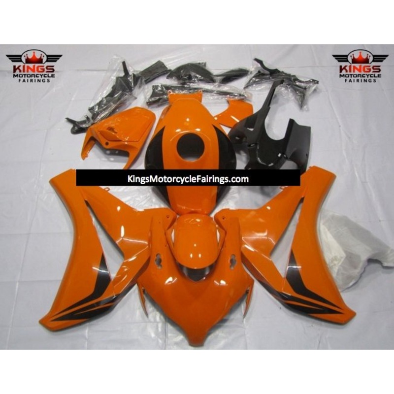 Honda CBR1000RR (2008-2011) Orange & Black Fairings No Seat Cowl No Bolt Kit No Tank