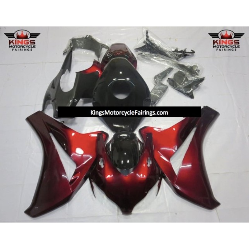 Honda CBR1000RR (2008-2011) Red & Black Fade Fairings No Seat Cowl No Bolt Kit No Tank
