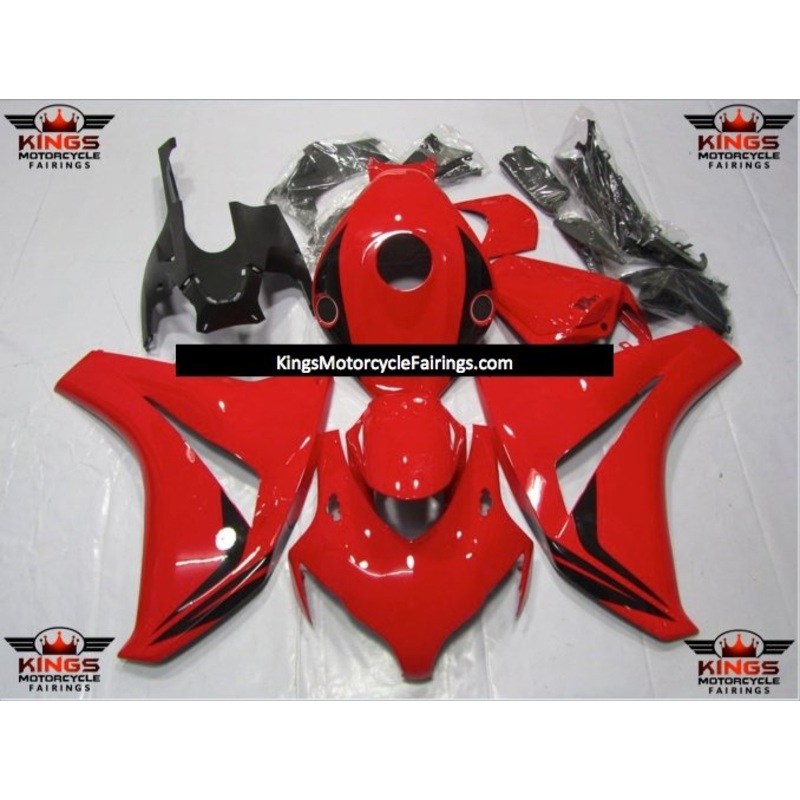 Honda CBR1000RR (2008-2011) Red & Black Fairings No Seat Cowl No Bolt Kit No Tank