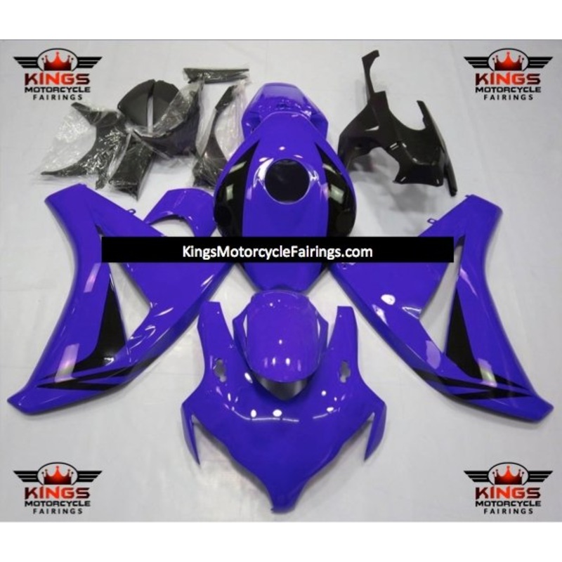 Honda CBR1000RR (2008-2011) Royal Blue & Black Fairings No Seat Cowl No Bolt Kit No Tank