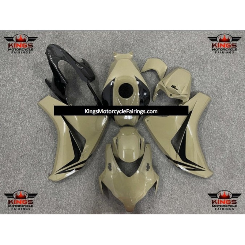 Honda CBR1000RR (2008-2011) Tan & Black Fairings No Seat Cowl No Bolt Kit No Tank