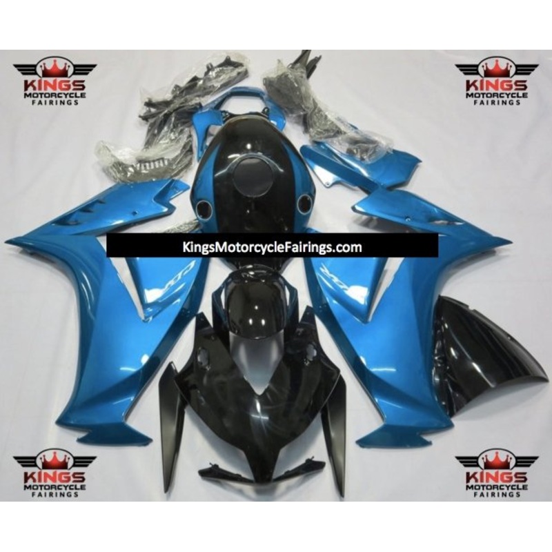 Honda CBR1000RR (2012-2016) Black & Light Blue Fairings No Seat Cowl No Bolt Kit No Tank