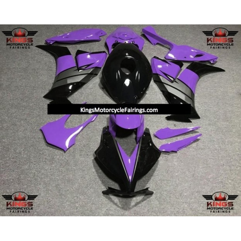 Honda CBR1000RR (2012-2016) Black, Purple & Gray Fairings No Seat Cowl No Bolt Kit No Tank