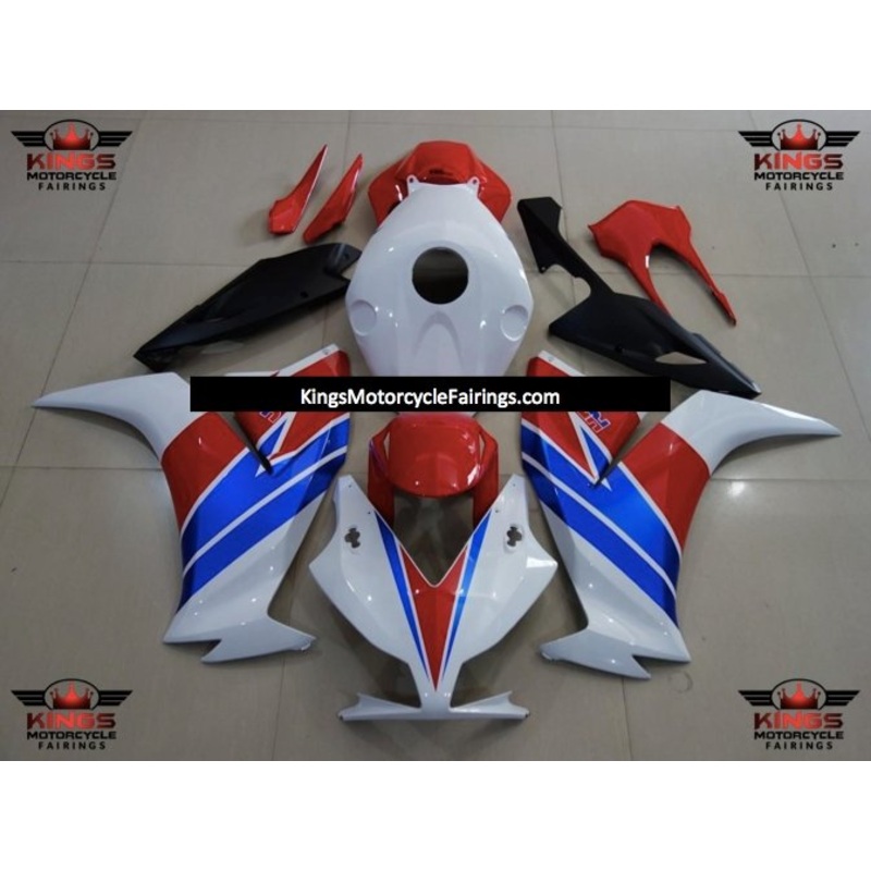 Honda CBR1000RR (2012-2016) Blue, Red & White Fairings No Seat Cowl No Bolt Kit No Tank