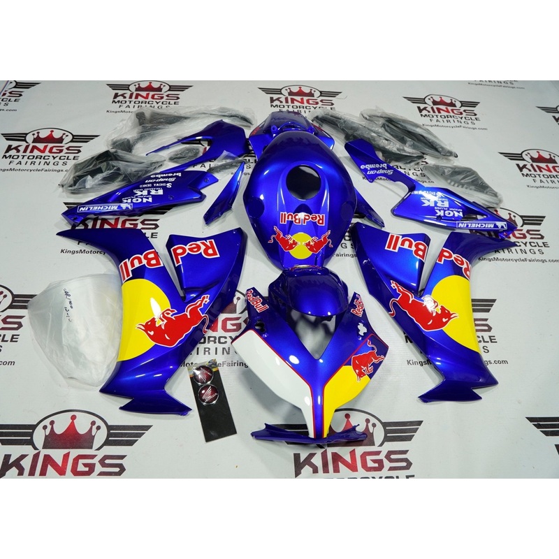 Honda CBR1000RR (2012-2016) Blue, Yellow, Red & White RedBull Fairings No Seat Cowl No Bolt Kit No Tank