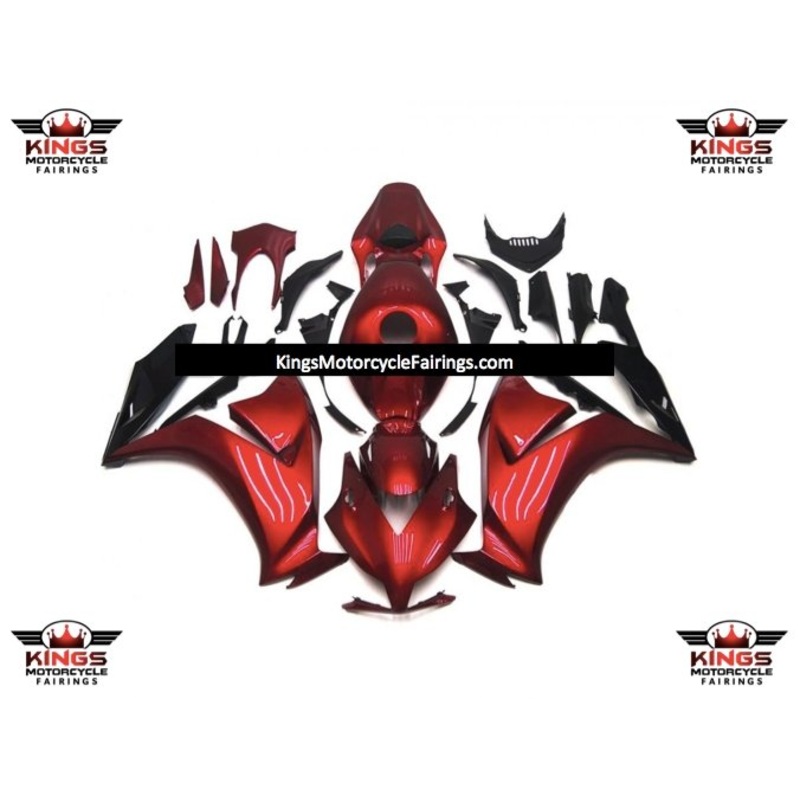 Honda CBR1000RR (2012-2016) Candy Apple Red & Black Fairings No Seat Cowl No Bolt Kit No Tank
