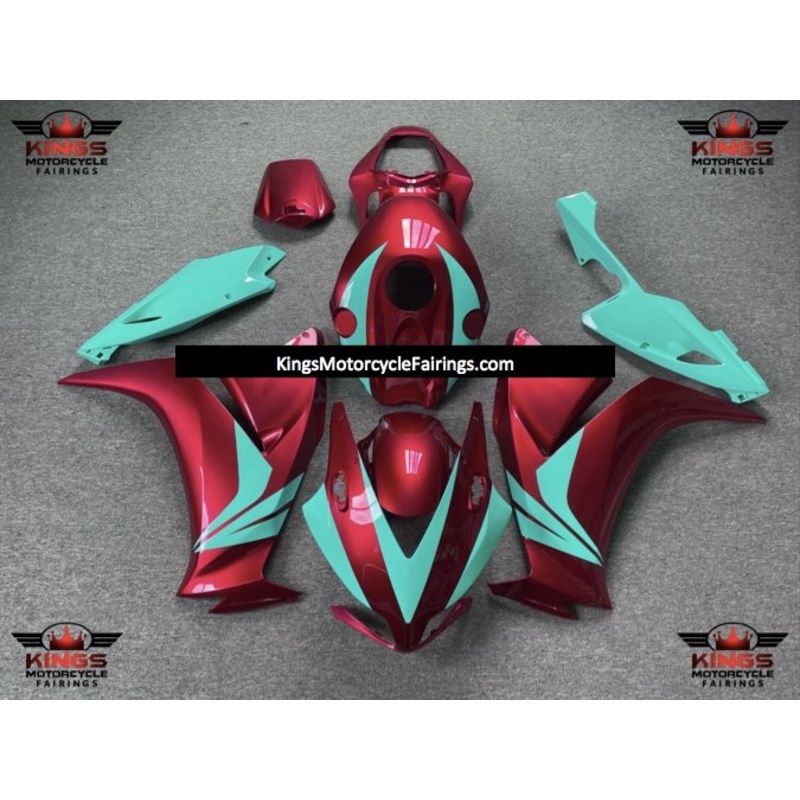Honda CBR1000RR (2012-2016) Dark Red & Turquoise Blue Fairings No Seat Cowl No Bolt Kit No Tank