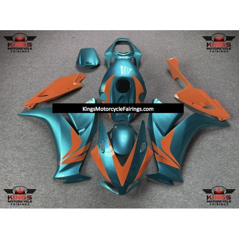Honda CBR1000RR (2012-2016) Green Teal & Orange Fairings No Seat Cowl No Bolt Kit No Tank