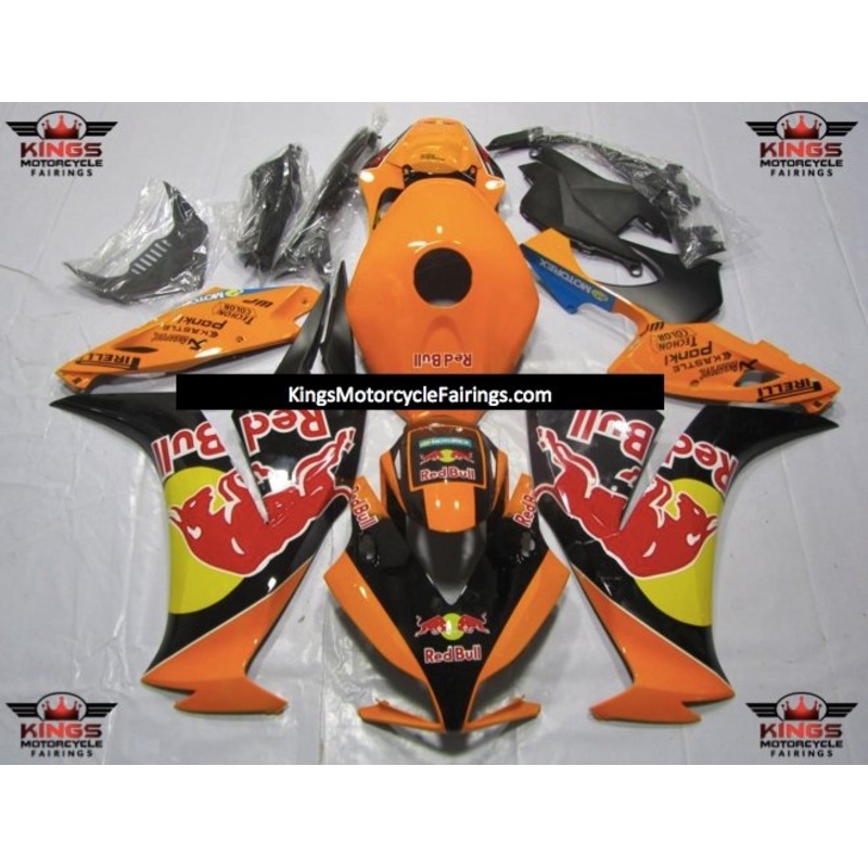 Honda CBR1000RR (2012-2016) Orange & Black RedBull Fairings No Seat Cowl No Bolt Kit No Tank