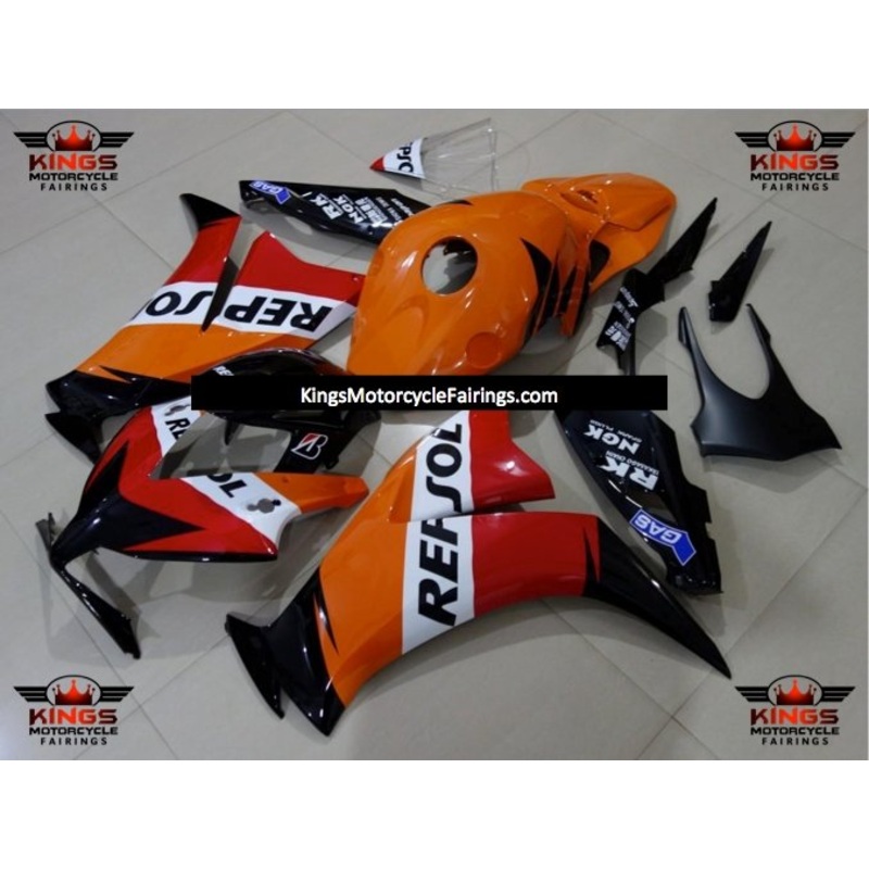 Honda CBR1000RR (2012-2016) Orange, Red, Black, White Repsol Fairings No Seat Cowl No Bolt Kit No Tank