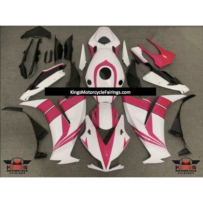 Honda CBR1000RR (2012-2016) Pink & White Fairings No Seat Cowl No Bolt Kit No Tank