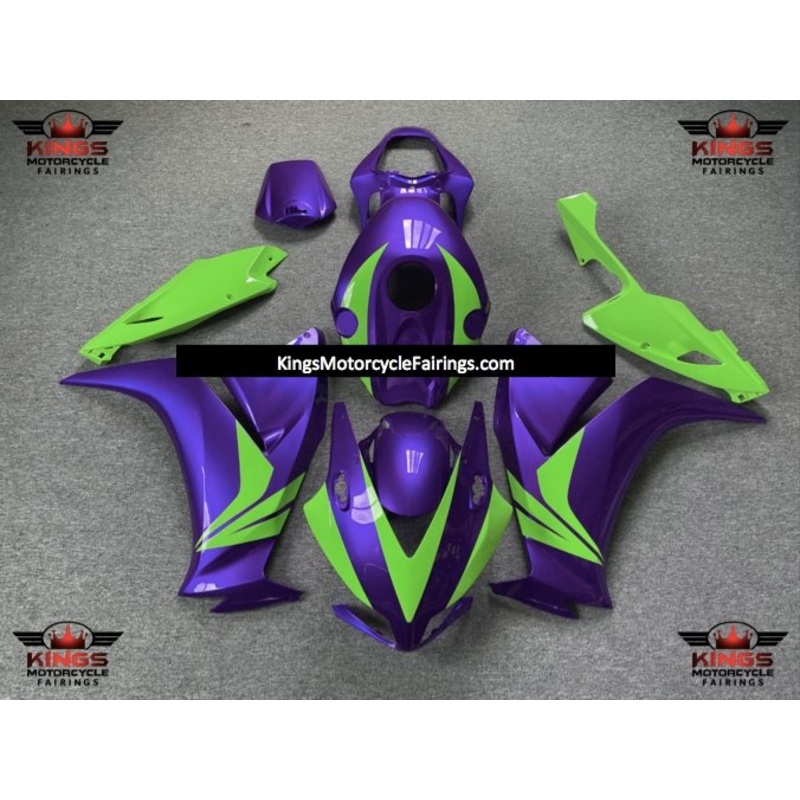 Honda CBR1000RR (2012-2016) Purple & Green Fairings No Seat Cowl No Bolt Kit No Tank