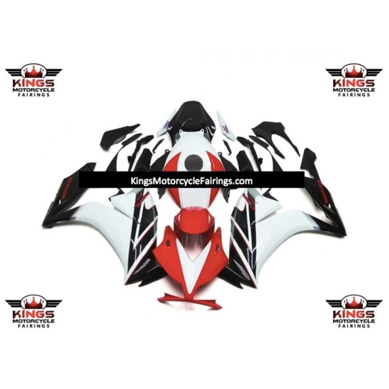Honda CBR1000RR (2012-2016) Red, Black & White Fairings No Seat Cowl No Bolt Kit No Tank