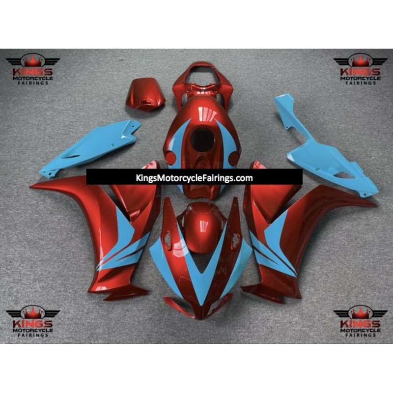 Honda CBR1000RR (2012-2016) Red & Light Blue Fairings No Seat Cowl No Bolt Kit No Tank