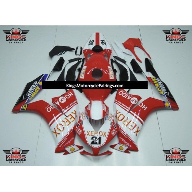 Honda CBR1000RR (2012-2016) Red & White Xerox Fairings No Seat Cowl No Bolt Kit No Tank