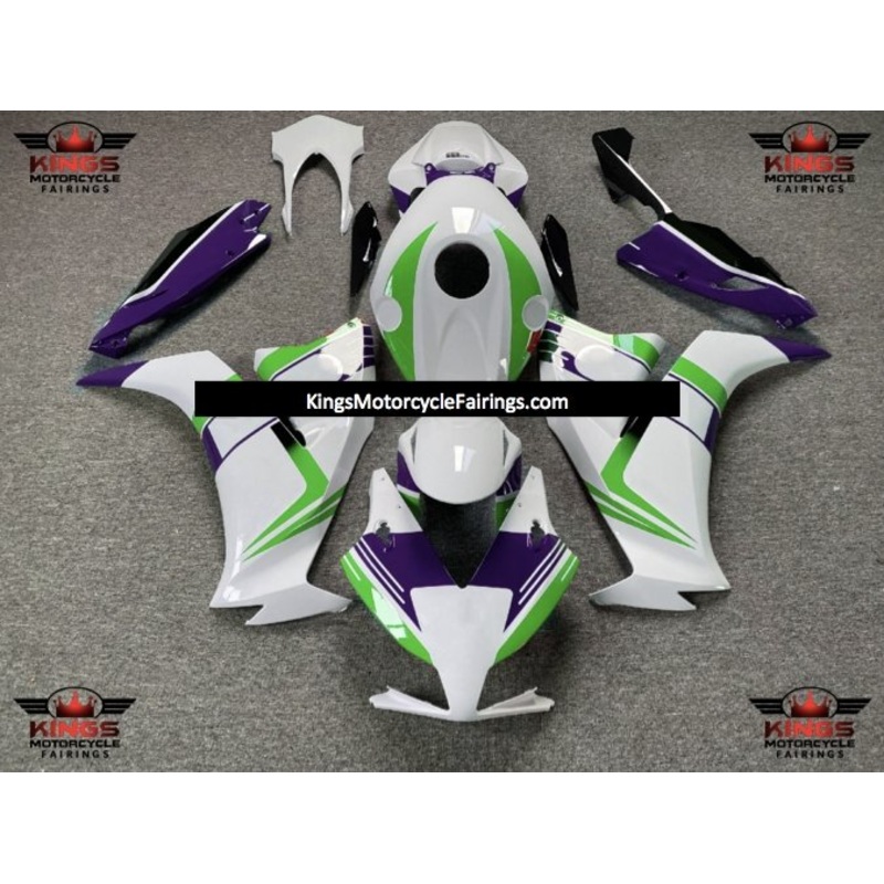 Honda CBR1000RR (2012-2016) White, Green & Purple Fairings No Seat Cowl No Bolt Kit No Tank