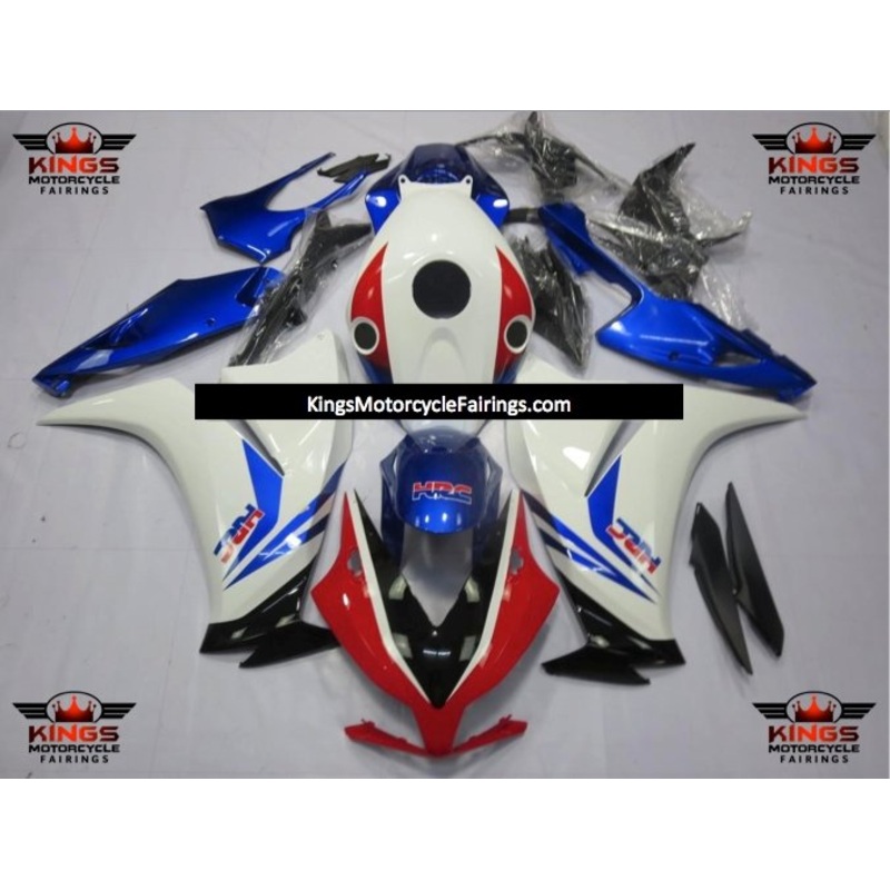 Honda CBR1000RR (2012-2016) White, Red, Blue & Black HRC Fairings No Seat Cowl No Bolt Kit No Tank
