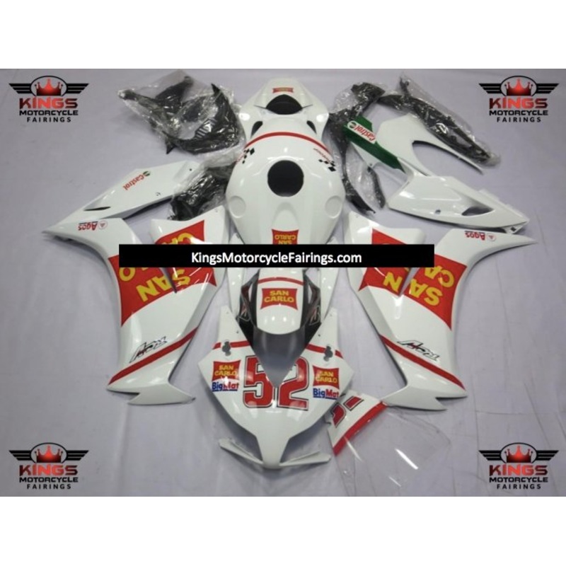 Honda CBR1000RR (2012-2016) White, Red & Yellow San Carlo Fairings No Seat Cowl No Bolt Kit No Tank