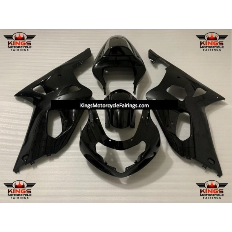 Suzuki GSXR600 (2000-2003) Gloss Black Fairings No Seat Cowl No Bolt Kit No Tank