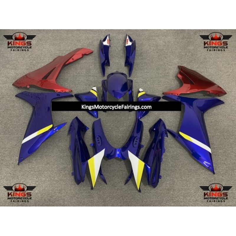 Suzuki GSXR600 (2011-2023) Blue, Red, White, Yellow Fairings No Seat Cowl No Bolt Kit No Tank