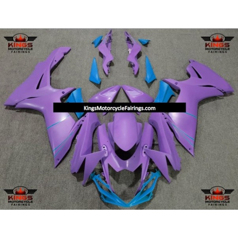 Suzuki GSXR600 (2011-2023) Matte Purple, Blue Fairings No Seat Cowl No Bolt Kit No Tank