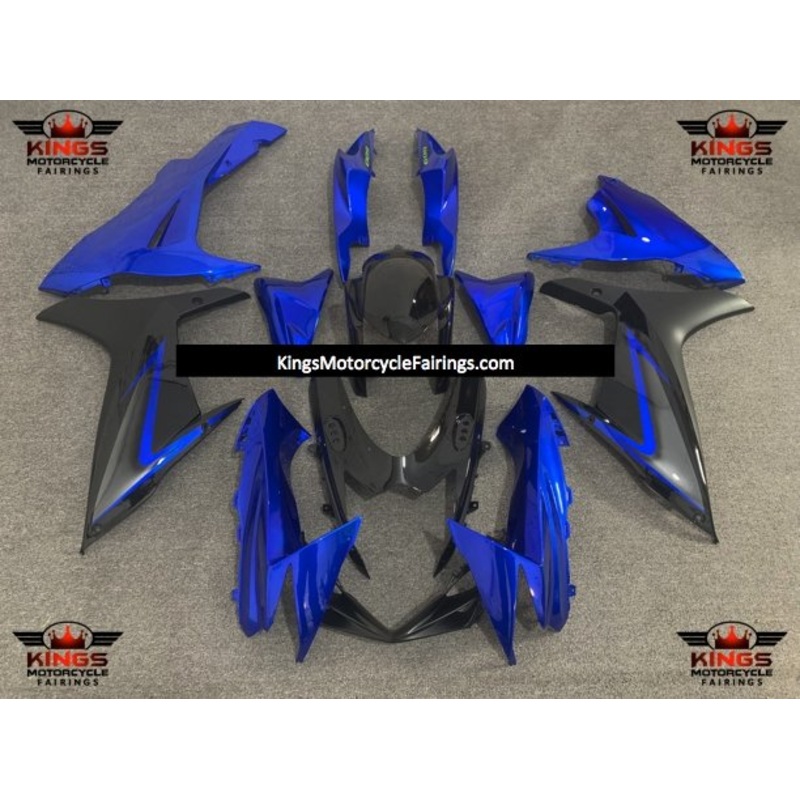 Suzuki GSXR750 (2011-2023) Blue, Black, Gray Fairings No Seat Cowl No Bolt Kit No Tank