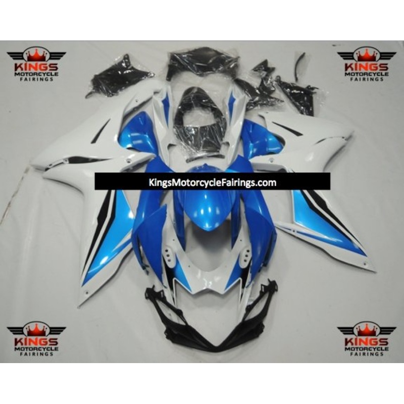 Suzuki GSXR750 (2011-2023) Blue, White, Light Blue Fairings No Seat Cowl No Bolt Kit No Tank