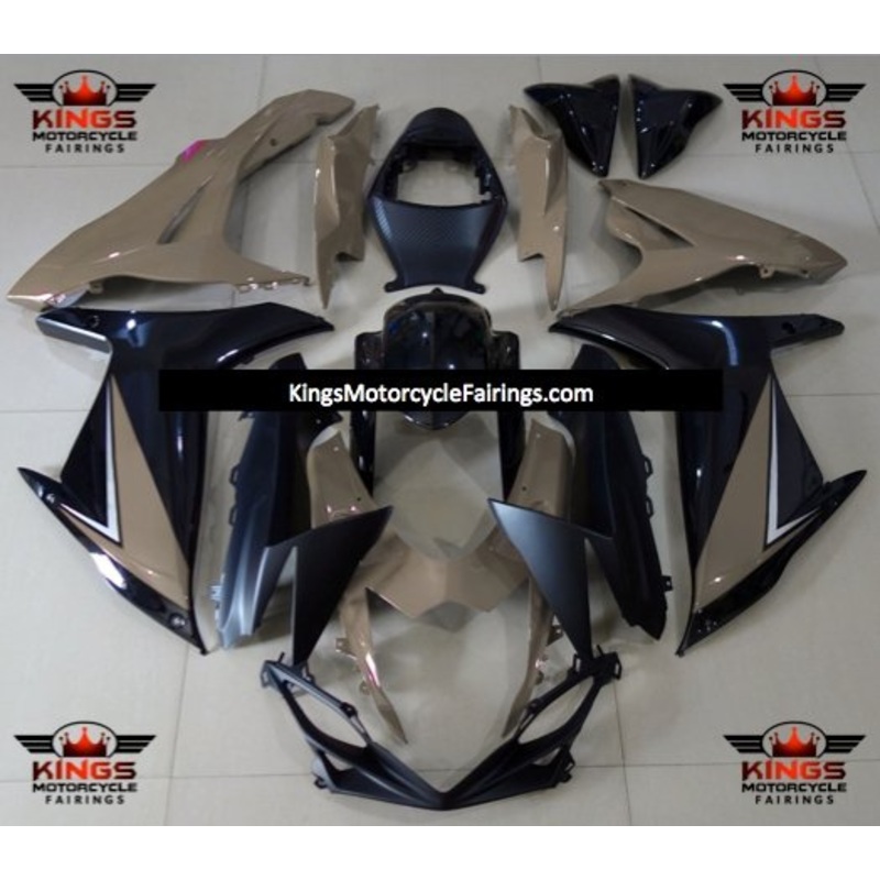 Suzuki GSXR750 (2011-2023) Brown, Black Fairings No Seat Cowl No Bolt Kit No Tank