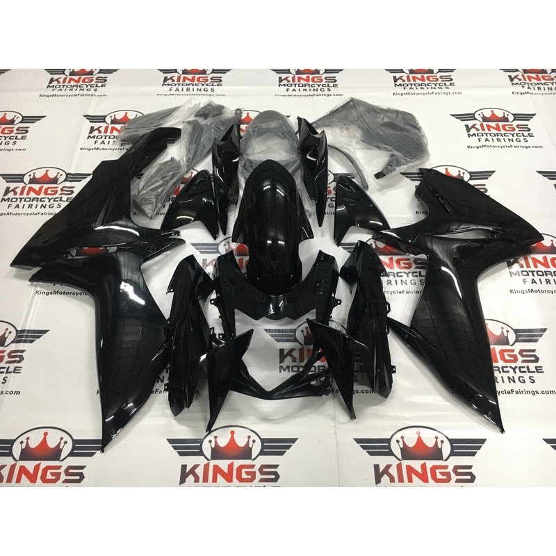 Suzuki GSXR750 (2011-2023) Gloss Black Fairings No Seat Cowl No Bolt Kit No Tank